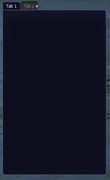 Example GUI tabs.